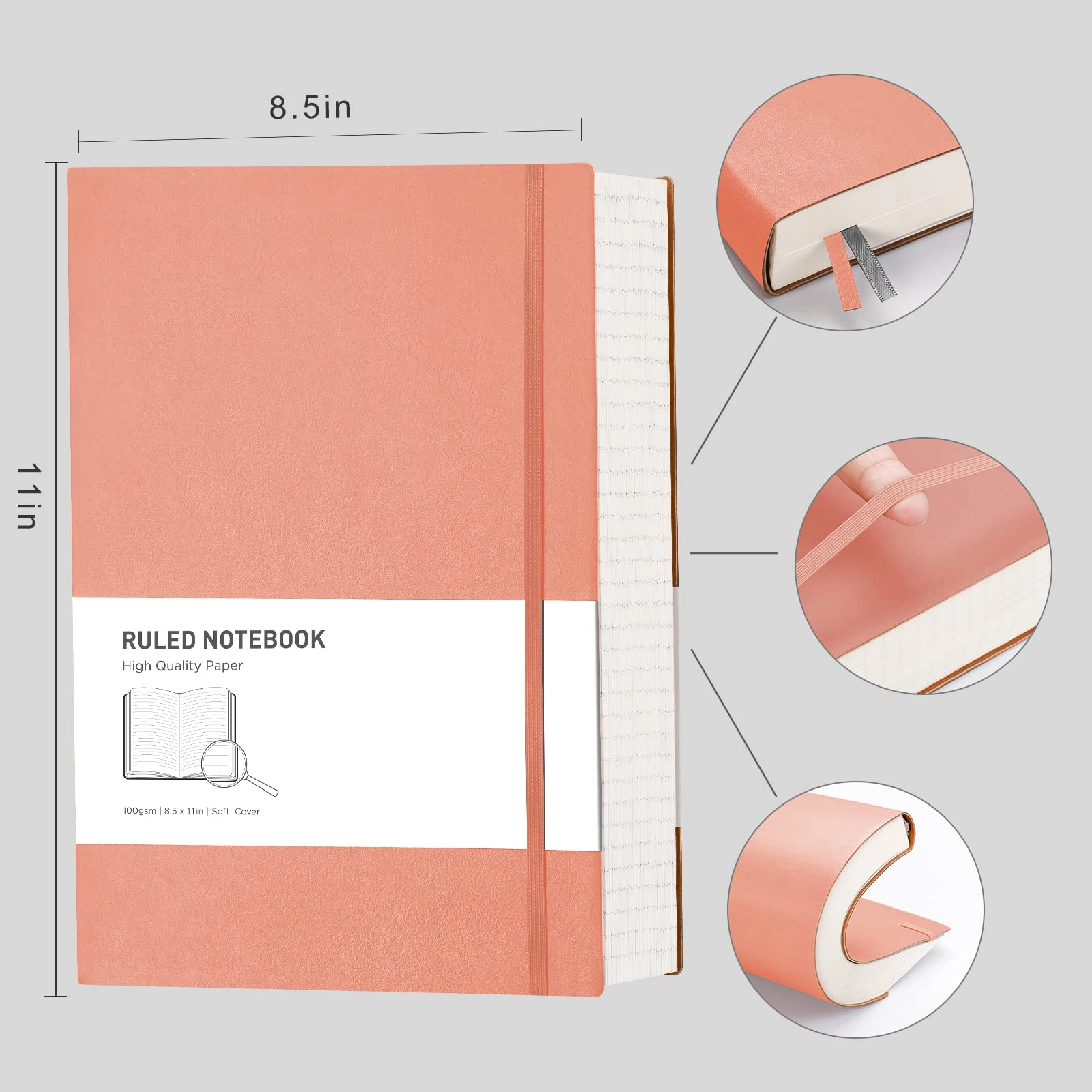 A4 Lined Notebook A4 Softcover - Lined 320 Pages