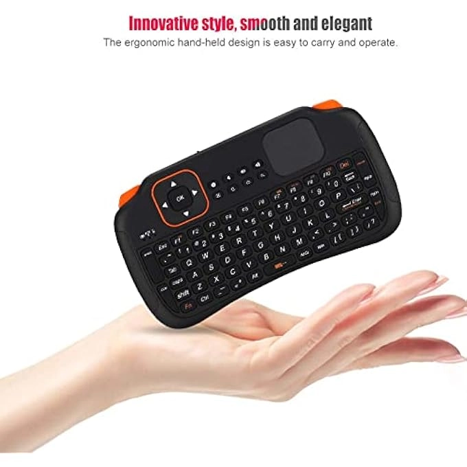 WIRELESS MINI KEYBOARD - 2.4GHz touchpad US layout rechargeable