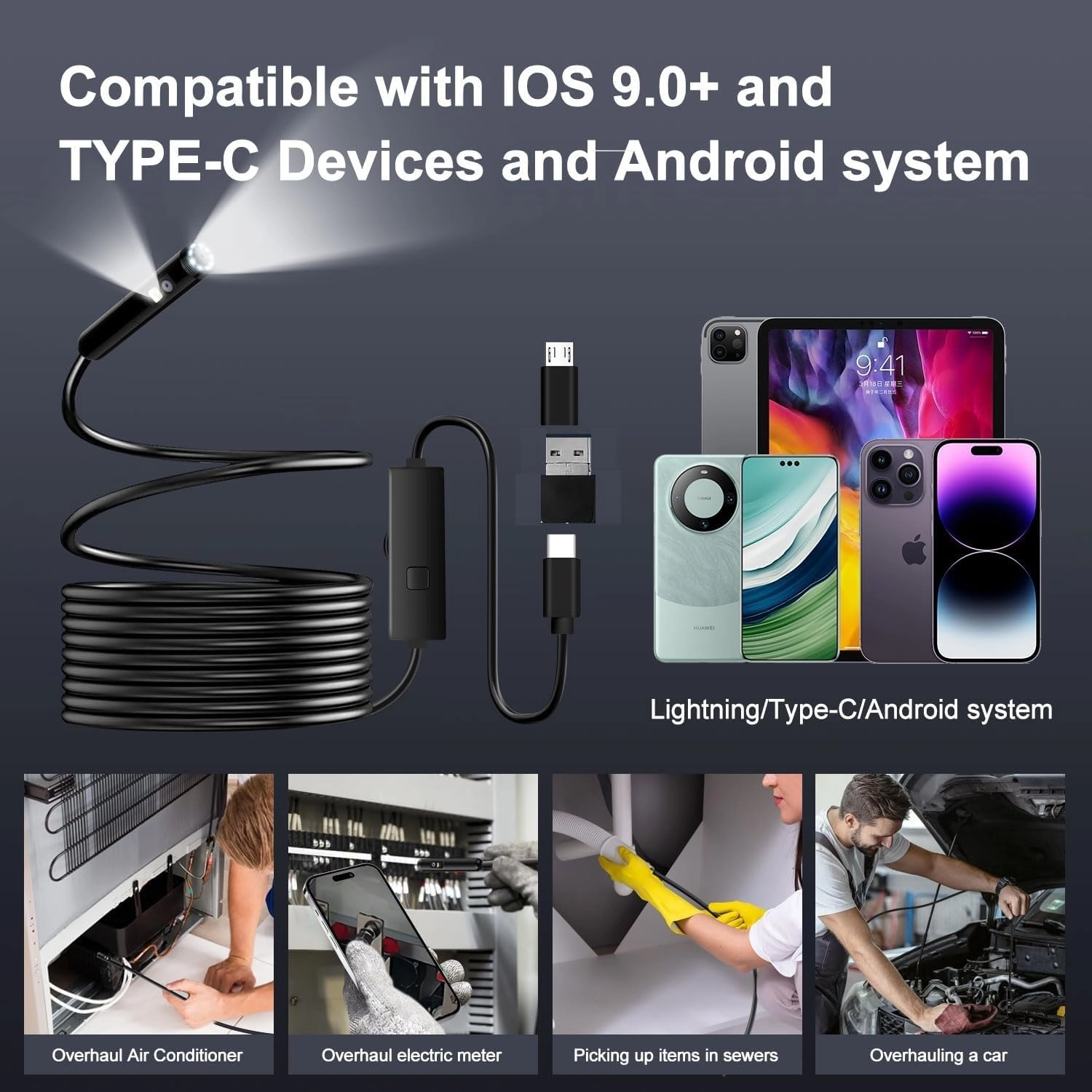Endoscope Camera - 8 mm 5 m