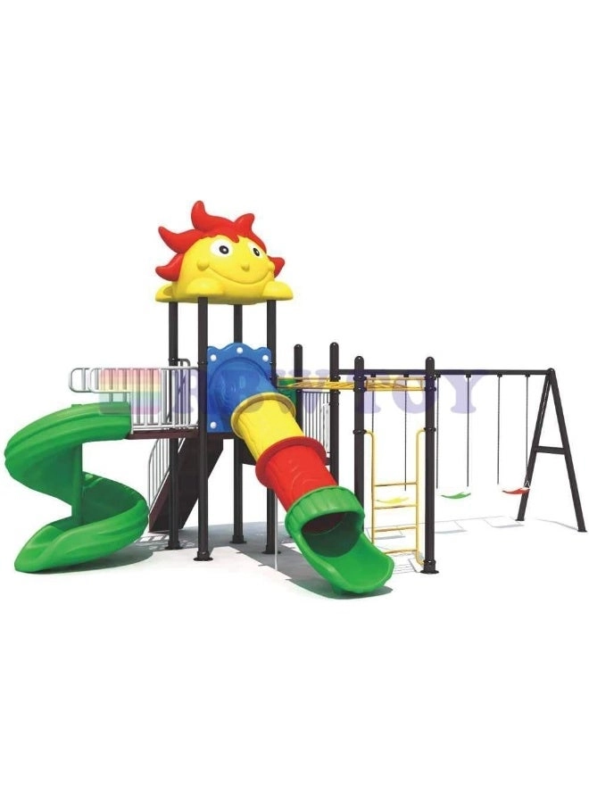 Multi Purpose Kids Outdoor Playing Equipments - 770x320x280cm 2+ Years