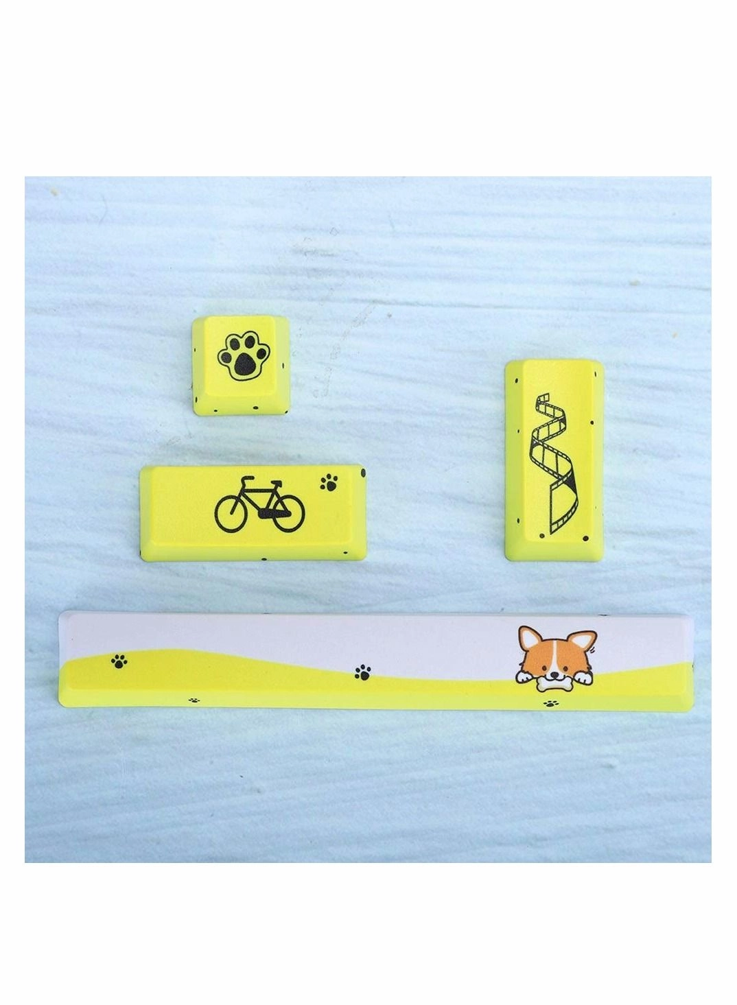 PBT Keycap Kit - Little Yellow Dog Space ESC Enter