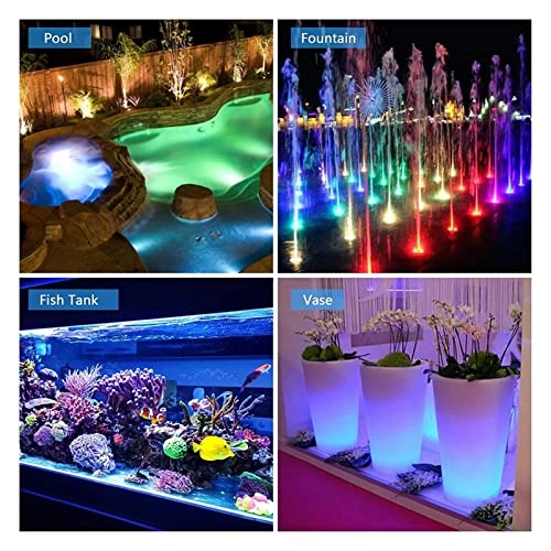 Underwater Submersible LED Lights - 13 LEDs IP68 USB Rechargeable