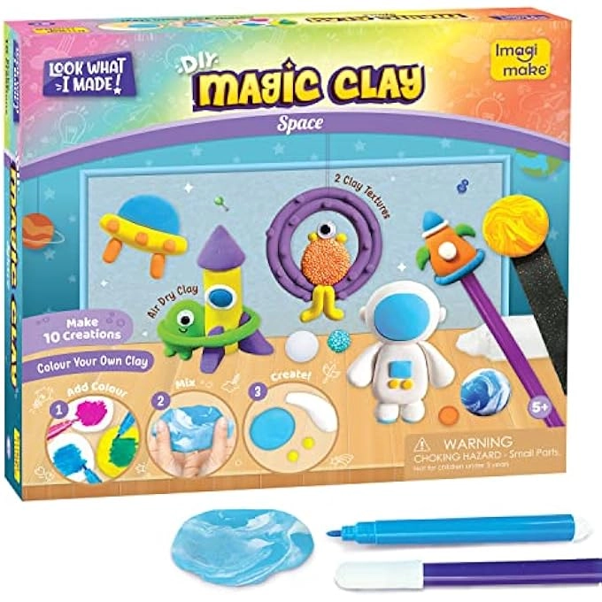 Magic Clay Space Craft- Clay Kit 5+ years 10 pcs