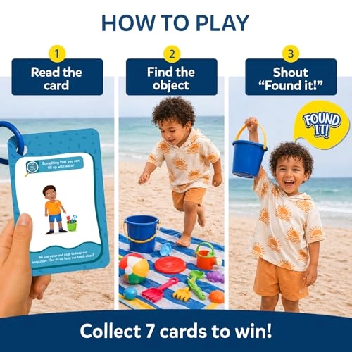 Scavenger Hunt Card Game - Found It Beach - 4 - 7 years