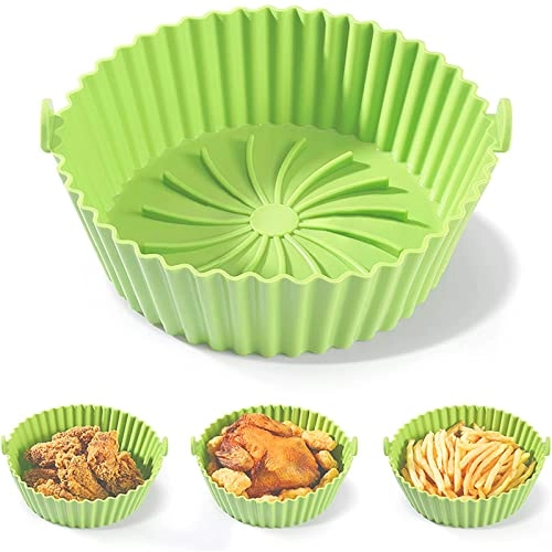 Air Fryer Silicone Pan - 7.5inch Blue