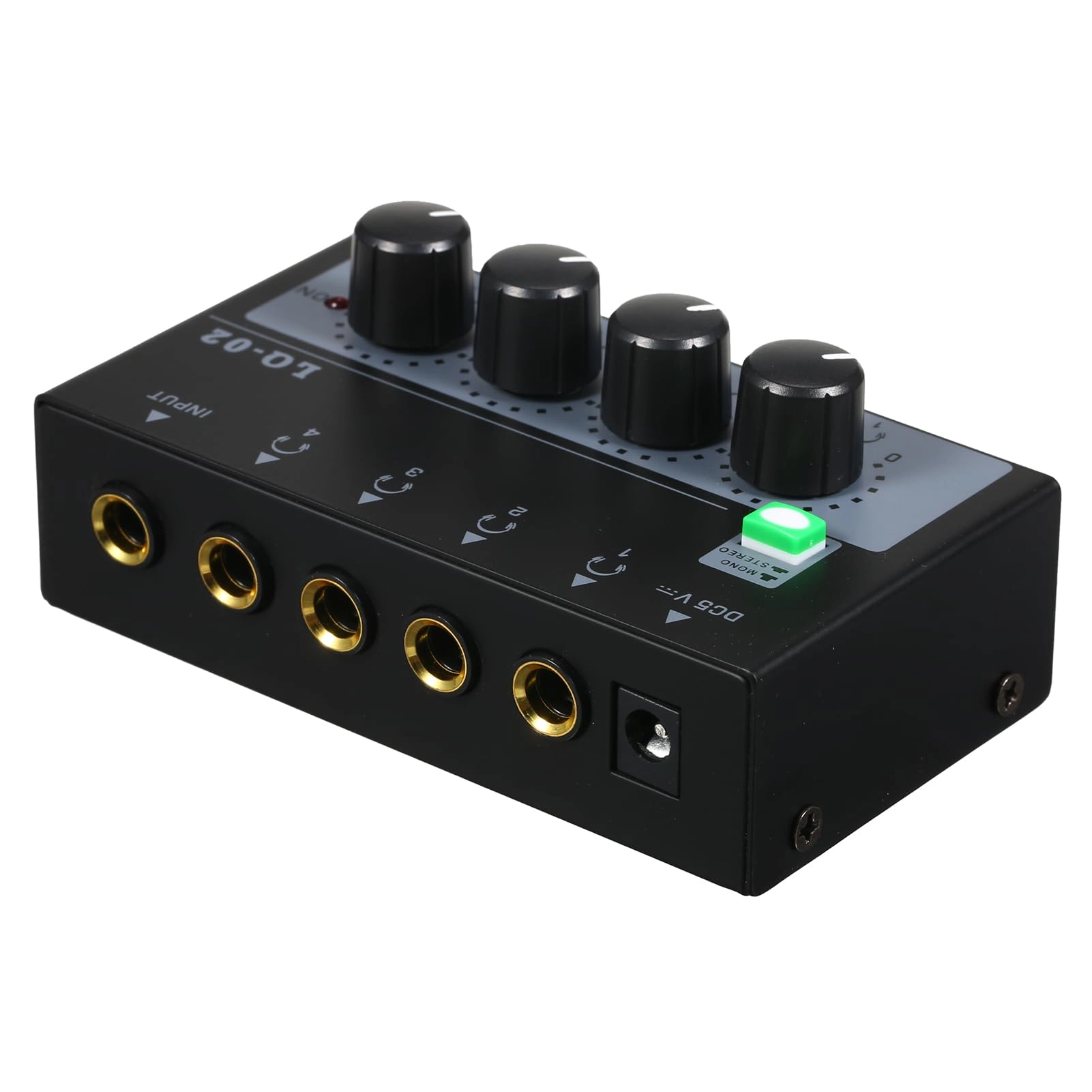 4-channel Stereo Headphone Amplifier - Ultra-compact Mono & Stereo Switch