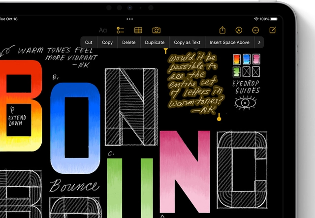 Convert your handwritten notes to typed text.