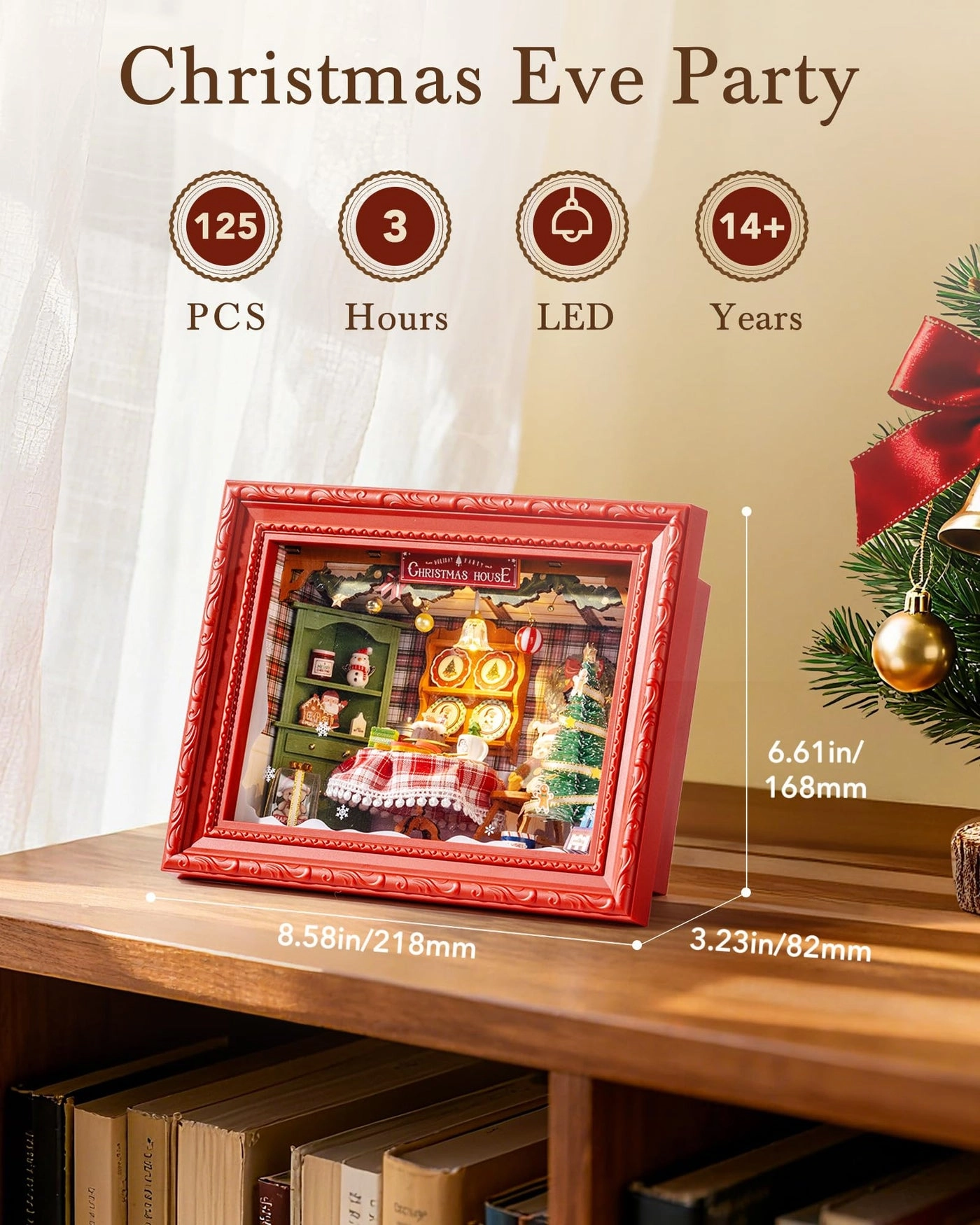 DIY Miniature Dollhouse Kit - Halloween/Christmas 1:20