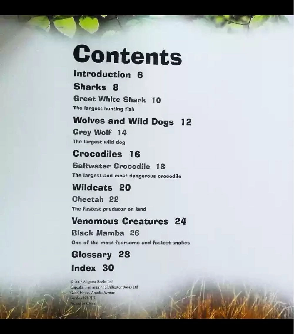 Killer Creatures Book - 6+