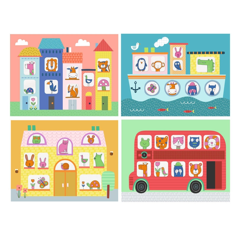 Tracing Is An Art Kit - 12 layered illustrated sheets 15 tracing cards 1 pencil with eraser 4 felt tips