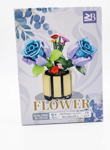 Morning Glory Flower Building Blocks Set - 79 pcs