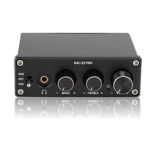 DAC Audio Decoder - DC 5V Fiber/Coax PC-USB Input 3.5MM Headphone