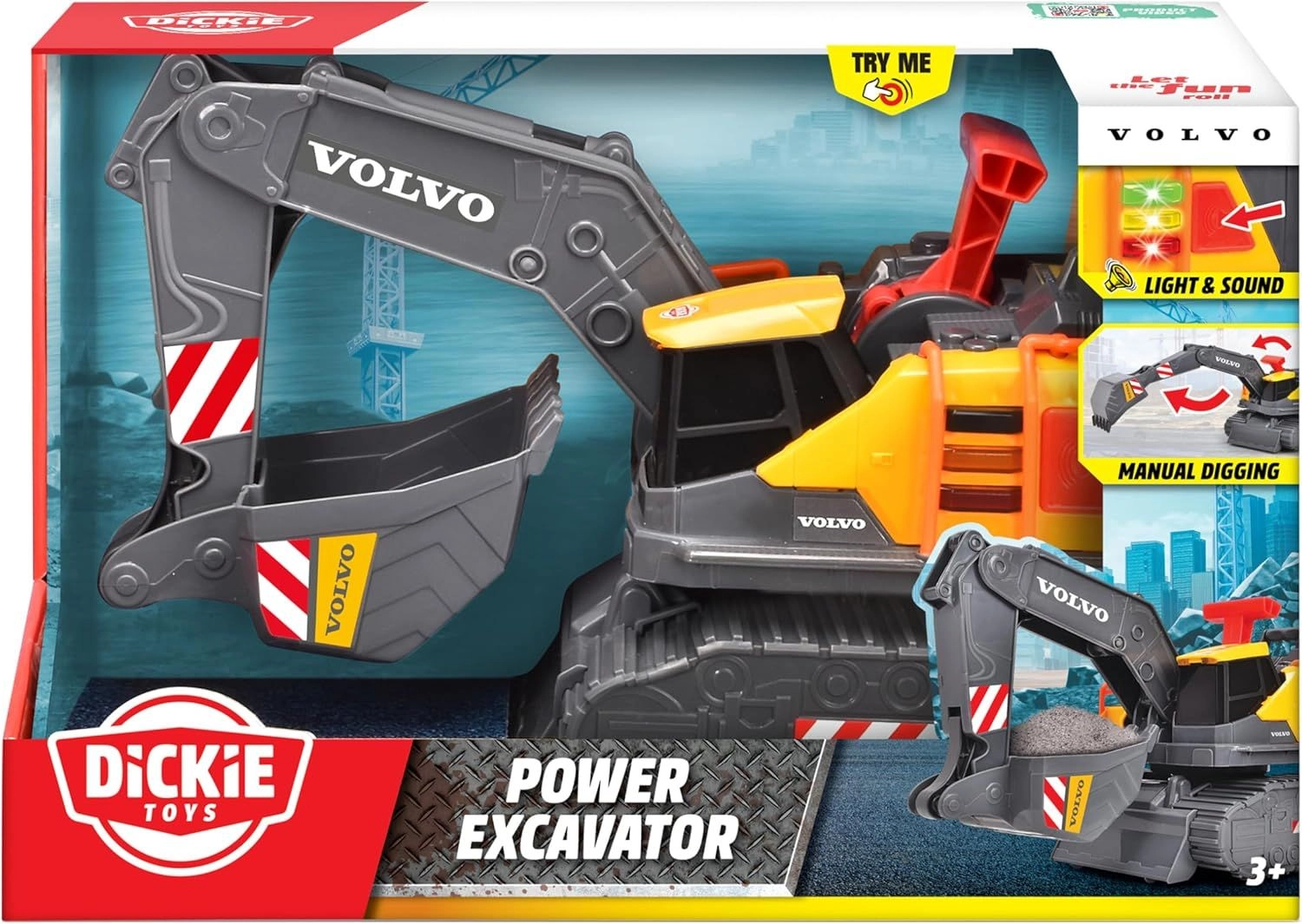 Volvo Weight Lift Excavator - 18 x 34 x 25 cm 3+