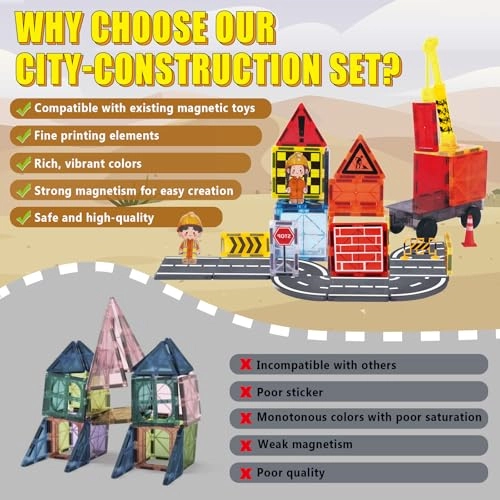 Magnetic Tile Building Set