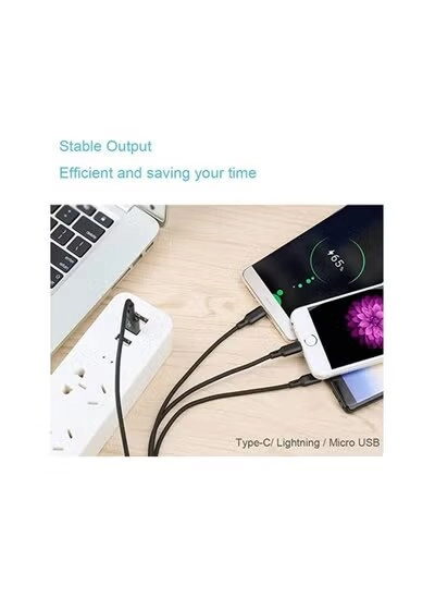 3-in-1 Multi USB Cable Lightning to Type-C