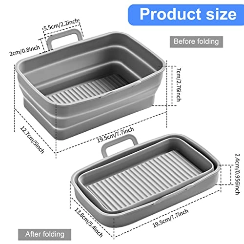 Air Fryer Silicone Liner - Food-grade Silicone 2PCS