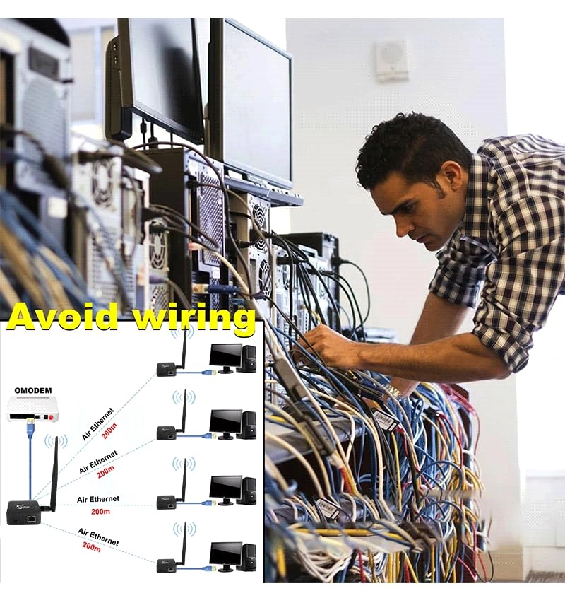 Wireless Bridge - 2.4GHz 100Mbps 2-Pack