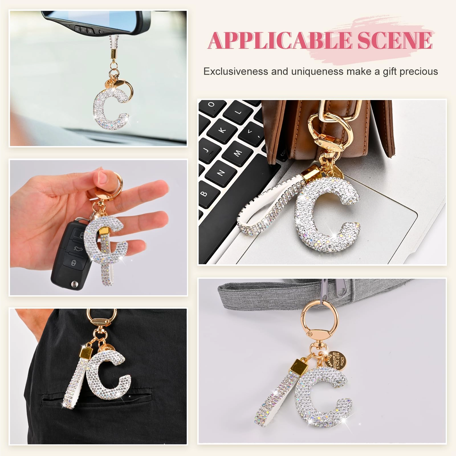 Initial Letter Keychain