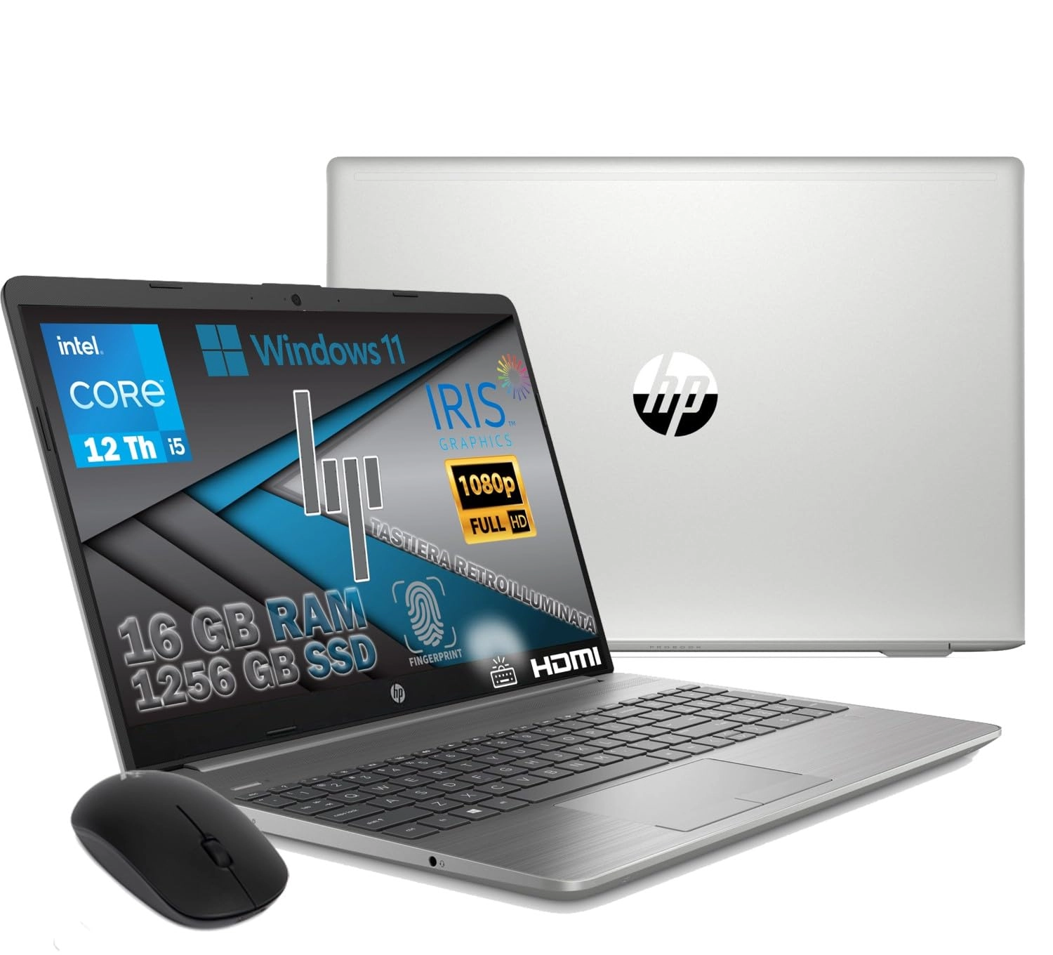 HP 250 G10 - 15.6'' Core i5-1235U 16GB DDR4 1256GB SSD