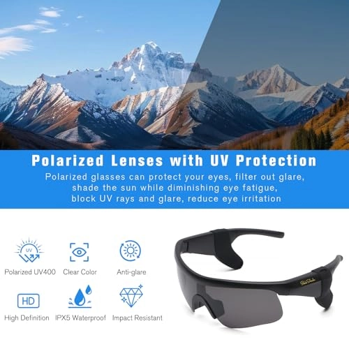Smart Glasses - Black Frame-Grey Lens