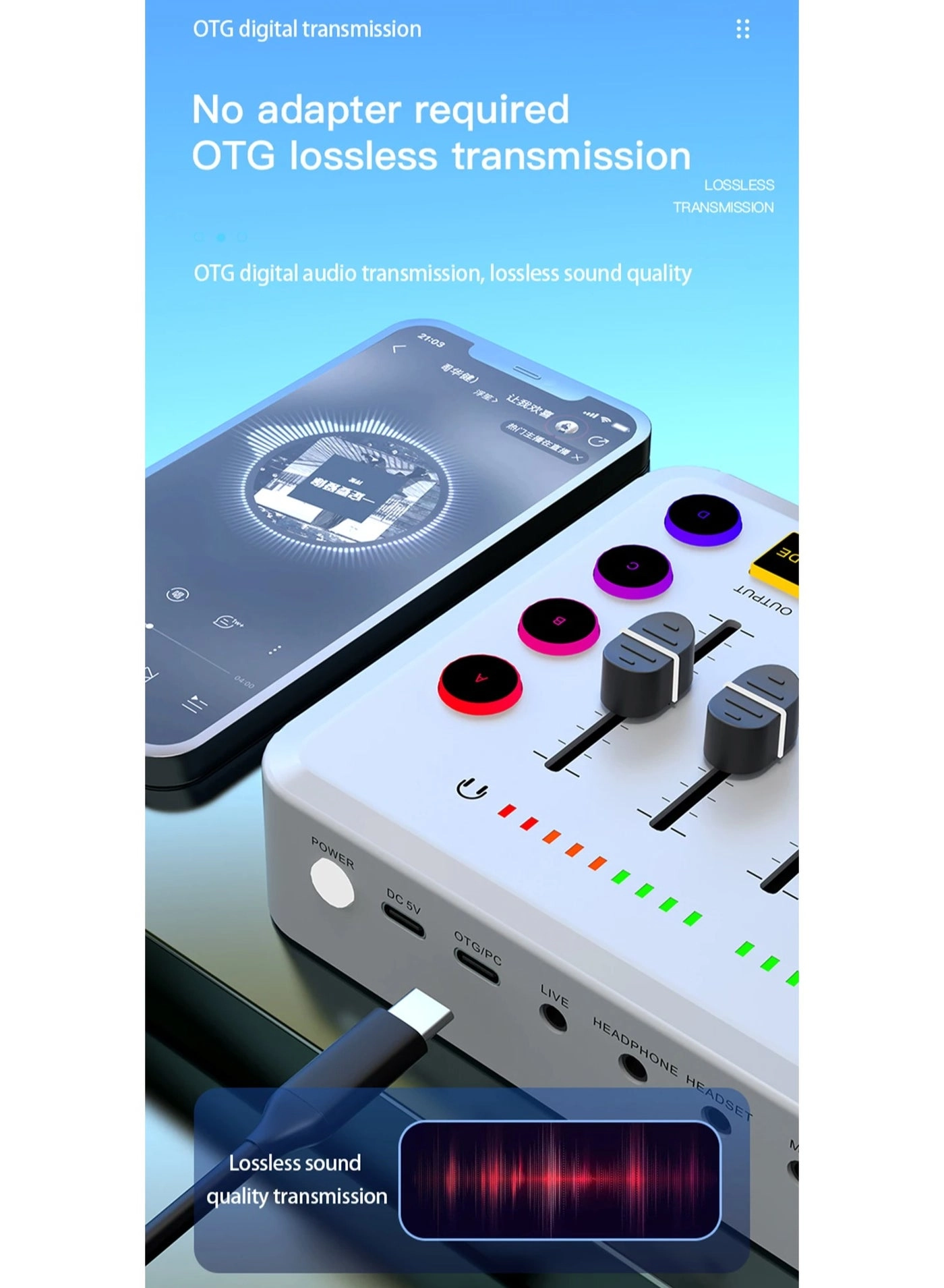 AmpliGame SC3 - XLR 48V Phantom Power RGB