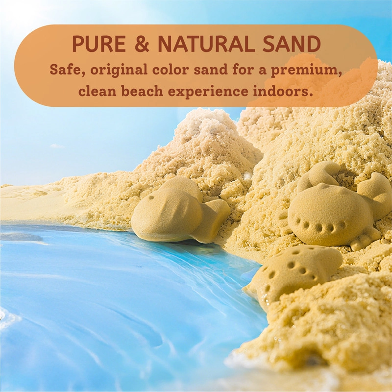 Magic Sand Beach Toy Set - 1kg 8 molds 2 tools