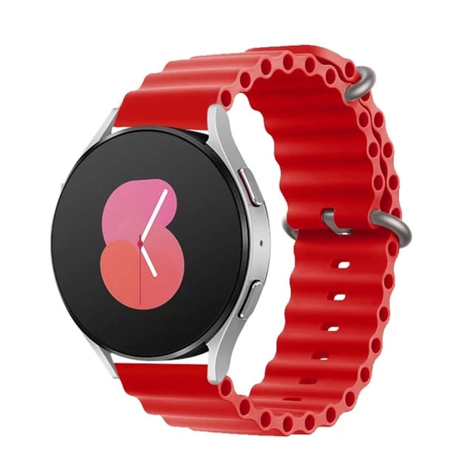 Watch Band for Helix Timex Metalfit 2.0 - Silicone Red