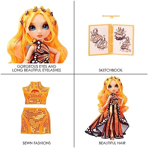 Poppy Rowan Fashion Doll - Orange Play Set 2 Outfits Fashion Accessories Ages 4+