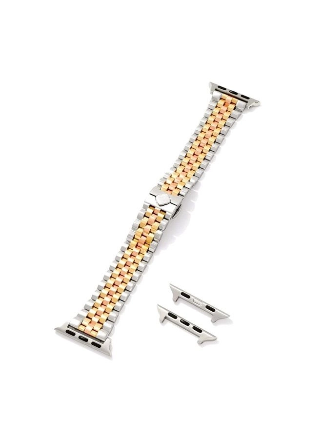 20mm Alex 5 Link Watch Band for Apple Watch Series 1-8 and Samsung Galaxy Watch