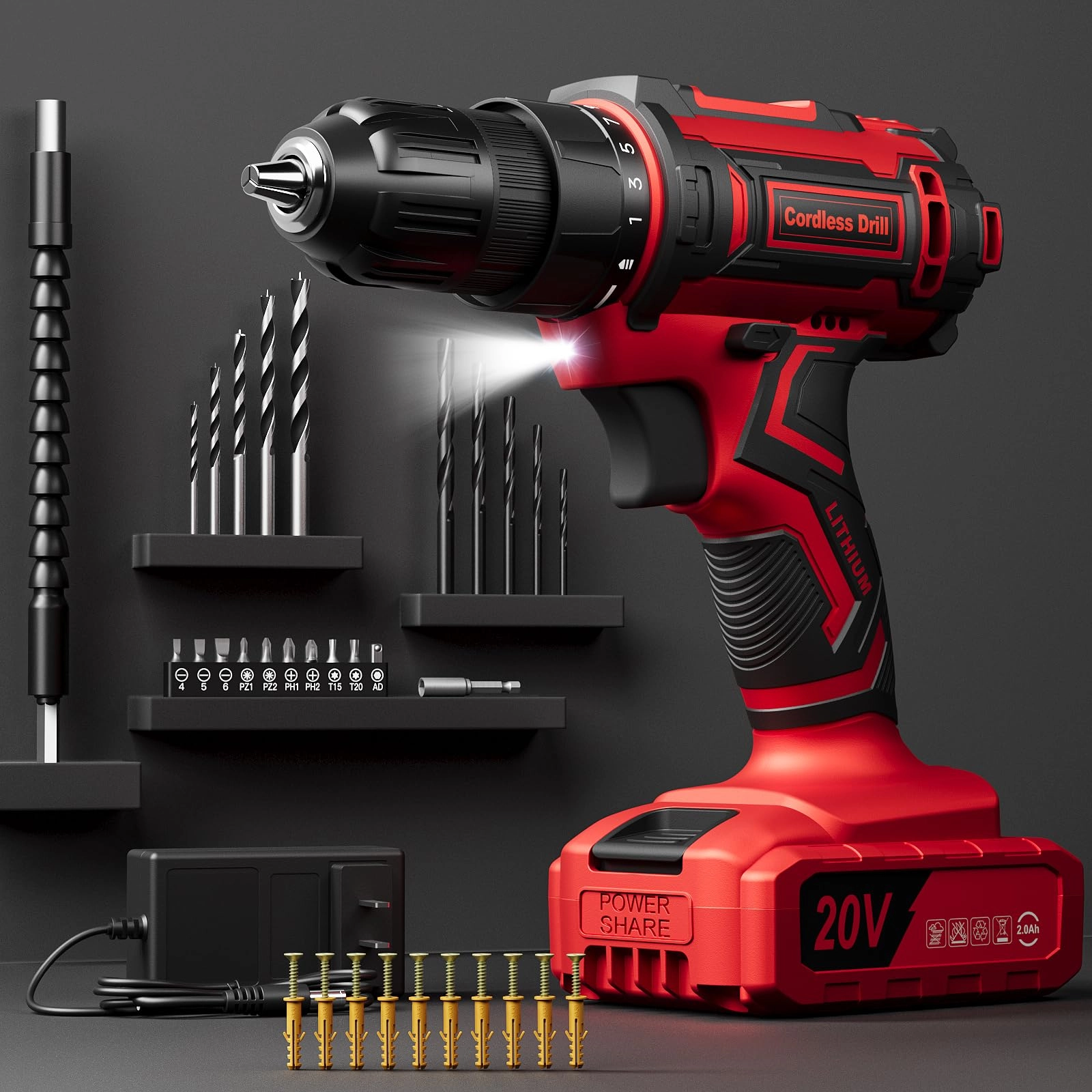 Cordless Drill Driver - 2000mAh