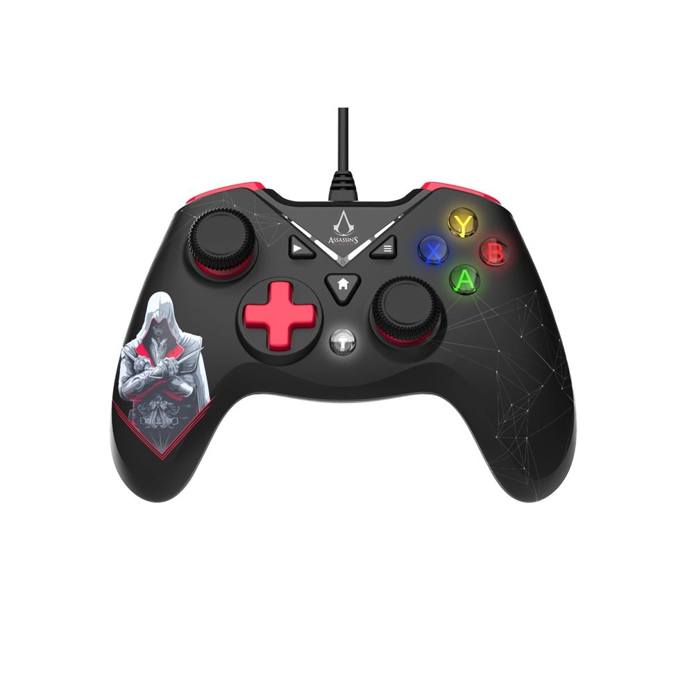 FREAKS & GEEKS PC/Xbox One/Series X/S Assassin's Creed USB Wired Controller Black and Red