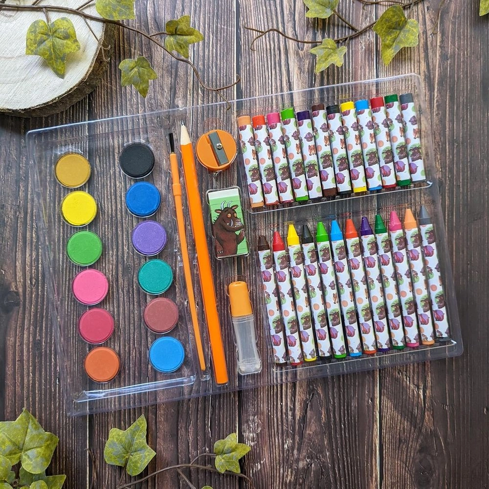 Window Art Set - 42 pieces paints crayons