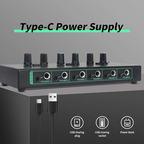 Headphone Amp Amplifier - 6-Channel