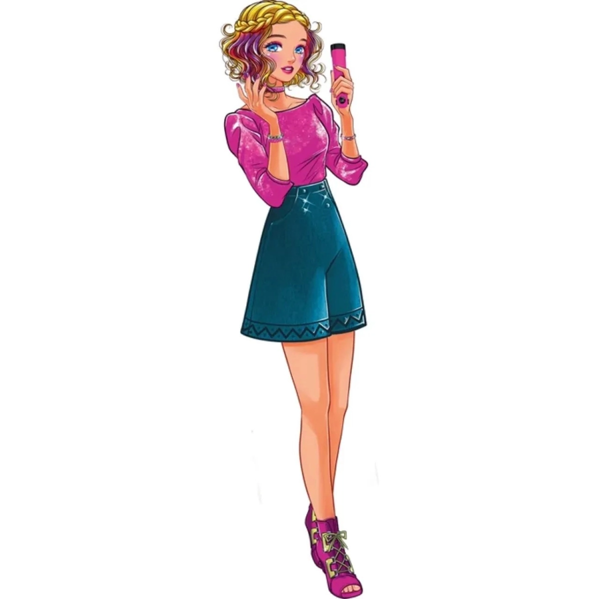 Crazy Chic Trendy Hairstyle Create Your Own Fashion Kit - 6+ years 13 pcs