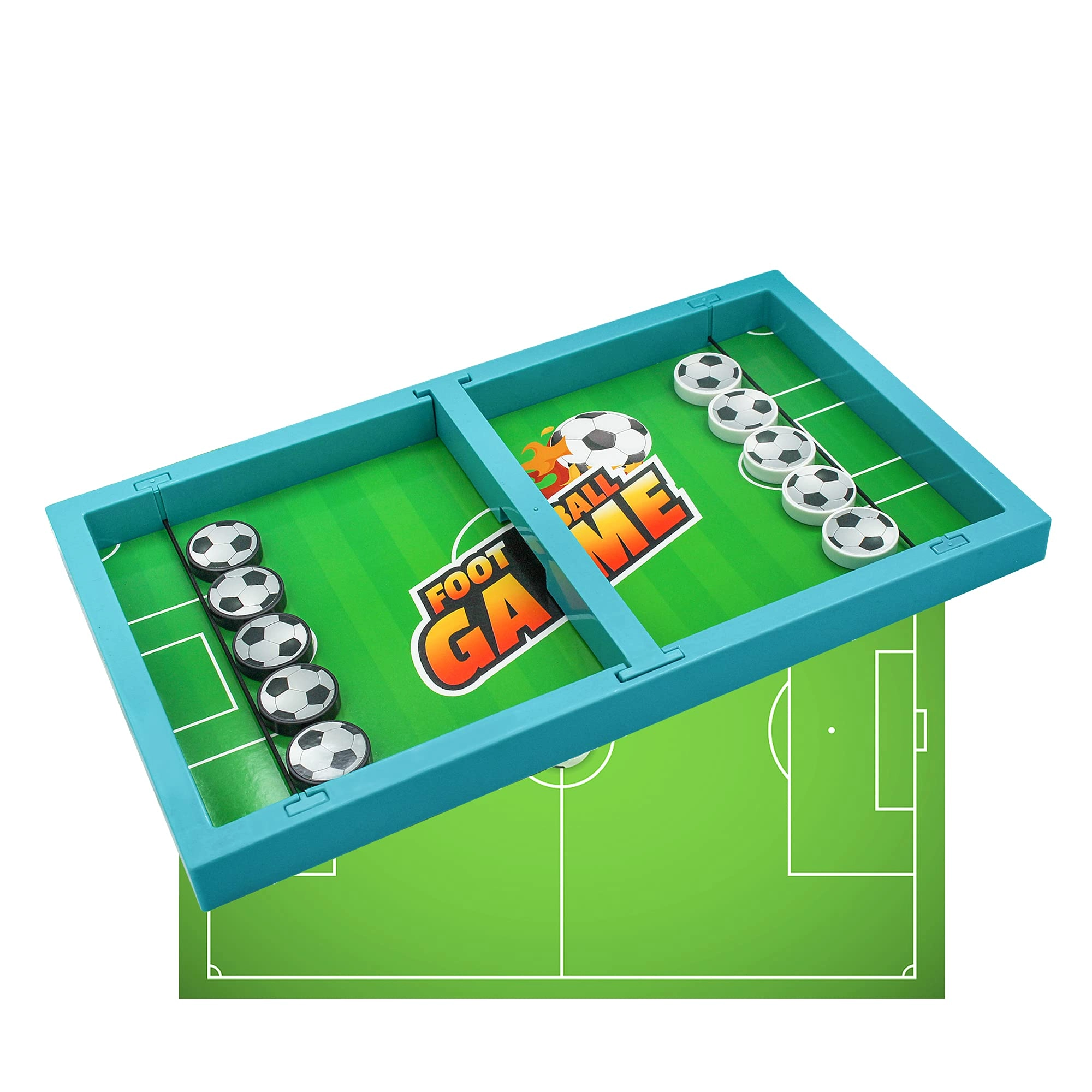 Elimiic Fast Sling Puck Game - Table Football Green