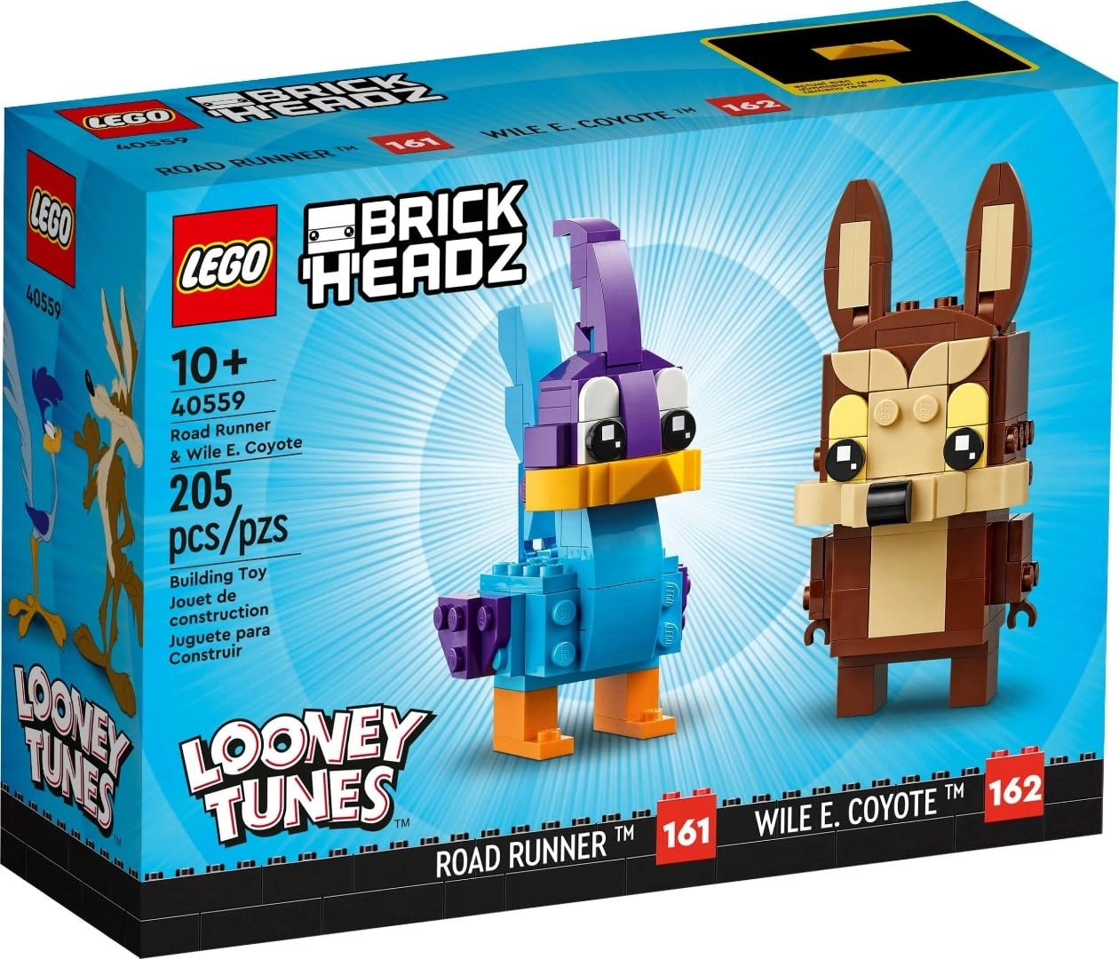 LEGO Looney Tunes BrickHeadz Road Runner & Wile E. Coyote (40559)