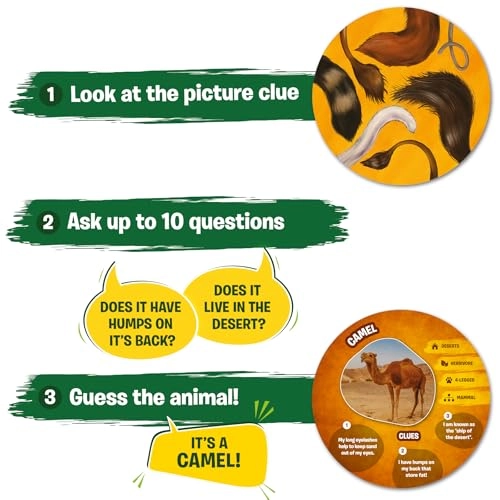 Guess in 10 Picture Clues - Card Game Animals