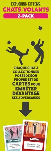 Cats - Flys - Card Game - Pack of 2 (French)