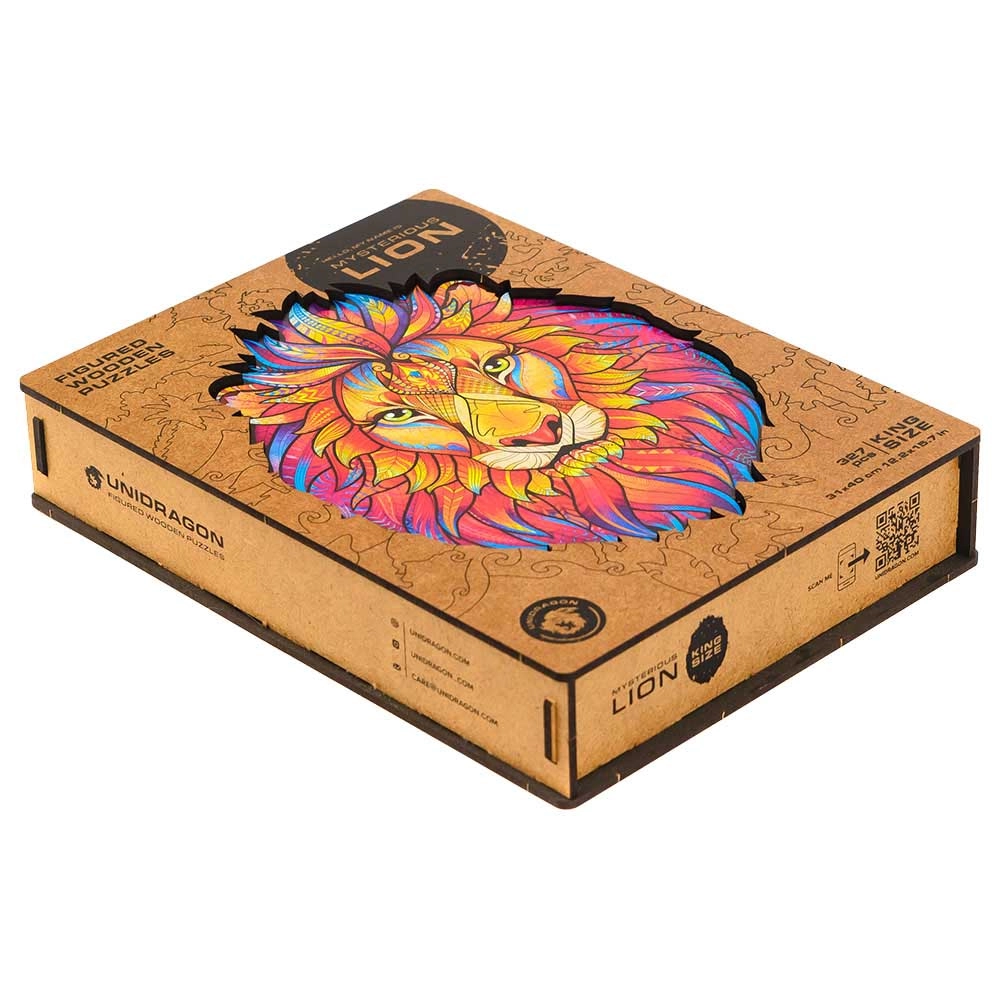 Mysterious Lion Wooden Puzzle (4107390-LION_KS) - 327 pcs