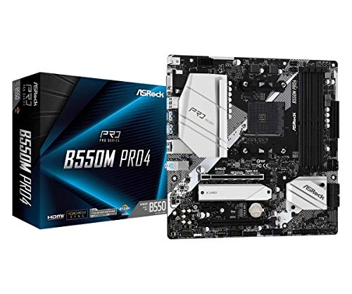 Asrock B550M PRO4 - DDR4 4733+ (OC) Supports 3rd Gen AMD AM4 Ryzen