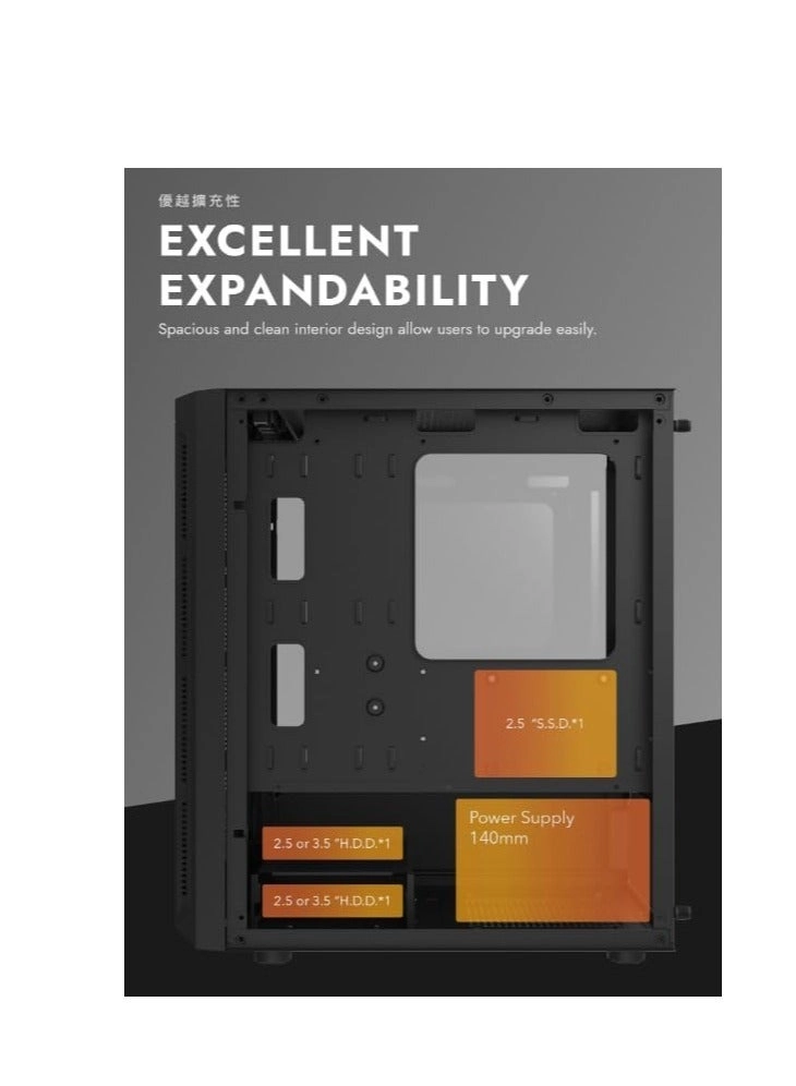 DK300M - Tempered Glass M-ATX/ITX