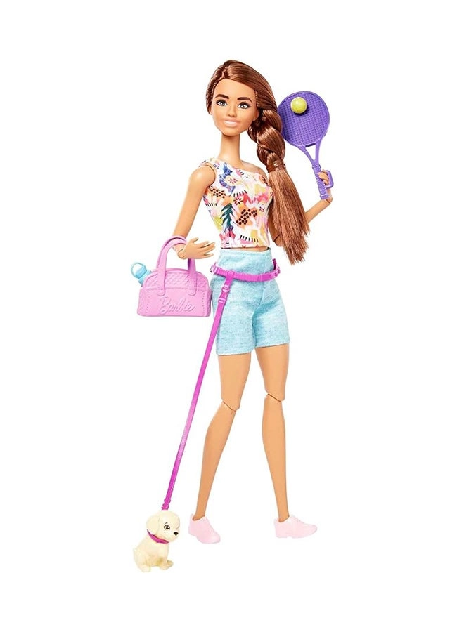 Barbie Doll - Puppy Workout Outfit Roller Skates