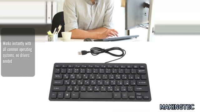 Arabic English Bilingual Language Keyboard - QWERTY Wired