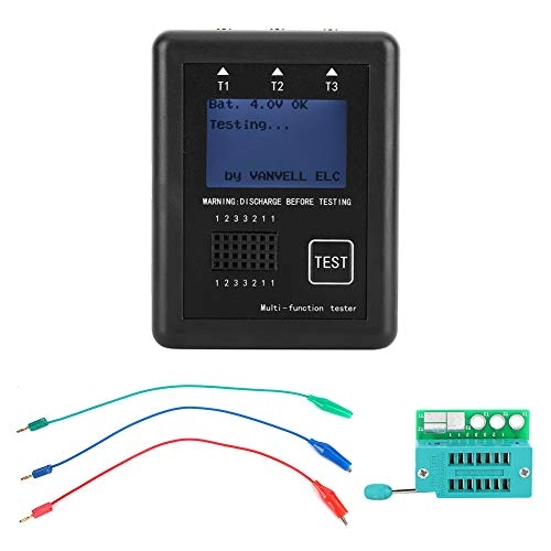Supicity Transistor Tester - Large screen LCD Built-in 3.7V Lithium Battery