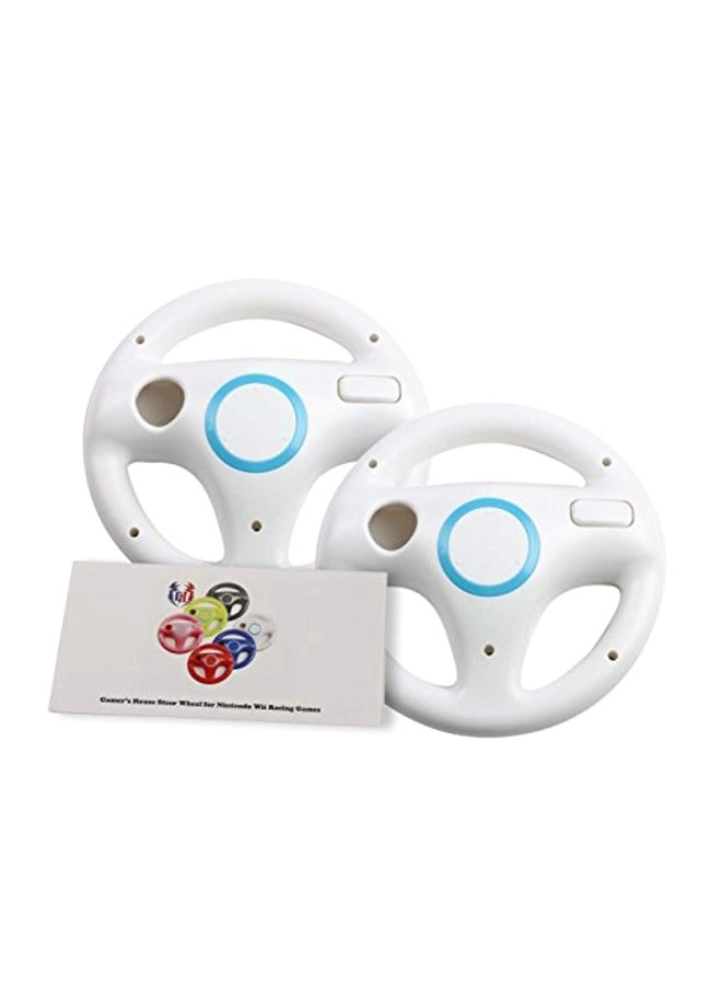 NIBEMINENT 2-Piece Steering Wheel Racing Wheel & Pedals - Wii