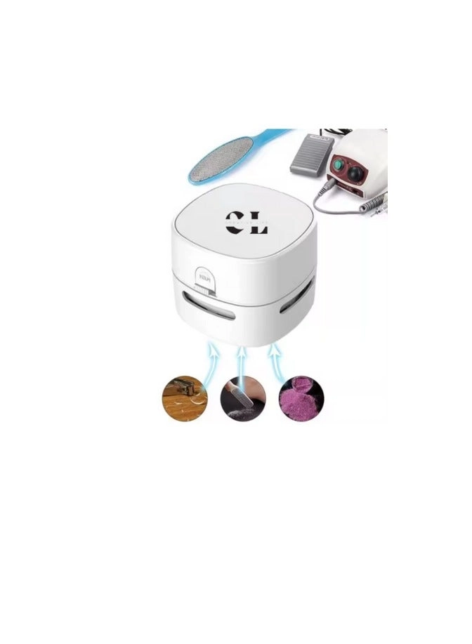 Mini Desktop Vacuum Cleaner - 200 ml 500Pa 360° Rotatable