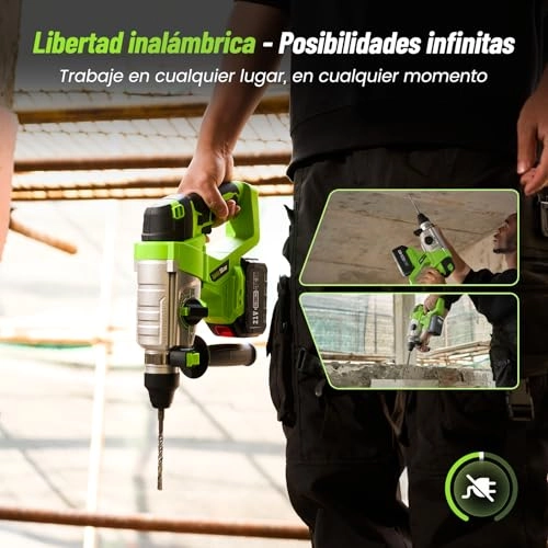 Battery Hammer Drill - 2 x 4.0 Ah 18 V