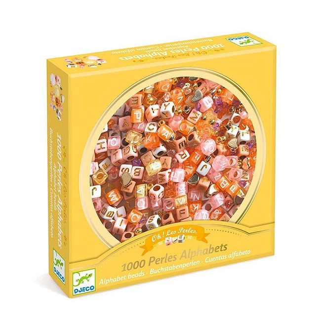 Silver Alphabet Beads Set - 1000 Pcs