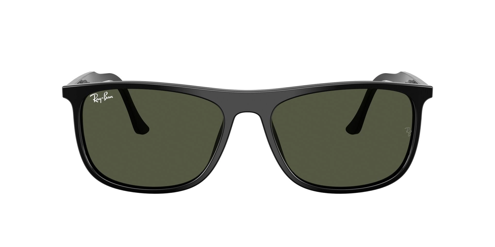 Rectangle Shape Full Rim Sunglasses - 61 mm Havana Yellow Turtle/Gradient Brown