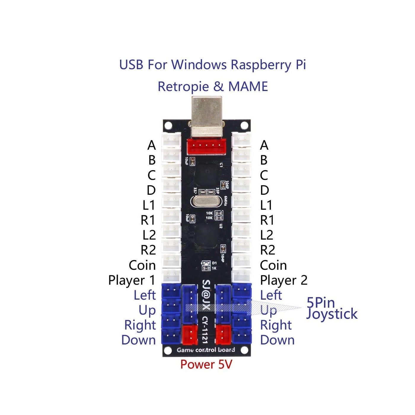 USB Encoder Board - Retro Pie PC MAME Raspberry Pi